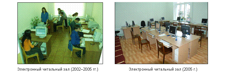 Электронный читальный зал (2002–2005 гг. и 2005-2010 гг.)